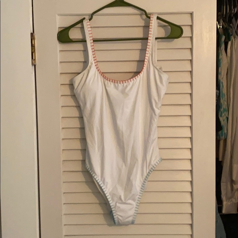 Lucky Brand White One-piece bathing suit Size L